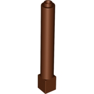 Lego sloup (pilíř, podpěra) 1x1x6, červeno hnědá (4520612)
